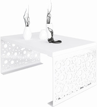 Diivanilaud ADRK Furniture Rina, 100 x 60 x 45 cm, valge