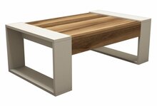 Diivanilaud Kalune Design Venus, 102 x 60 x 37.6 cm, kreemjas/pähkel