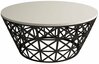Diivanilaud Kalune Design Stil Metal Ferforje, must/kreemjas, 90 x 90 x 38 cm