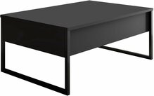 Kohvilaud Kalune Design Luxe, 60 x 90 x 40 cm, antratsiit/must