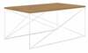 Kohvilaud ADRK Furniture Dante, valge/pruun, 100 x 60 x 43cm