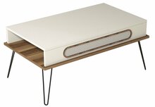 Diivanilaud Kalune Design Ekol, 105 x 56 x 45.8 cm, kreemjas