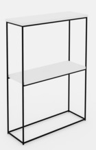 Konsoollaud ADRK Furniture Velo, 60 x 80 x 80 cm, must/valge/grafiit