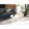 Diivanilaud ADRK Furniture Rinen, 55 x 55 cm, valge