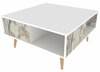 Kohvilaud Kalune Design Ronas, 89.6 x 89.6 x 46.5 cm, valge