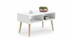 Diivanilaud Kobi Meble Sandi, 90 x 55 x 50 cm, valge