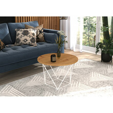 Diivanilaud ADRK Furniture Liam, 55 x 55 cm, pruun/valge