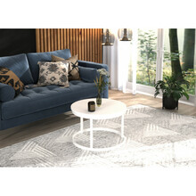 Diivanilaud ADRK Furniture Rinen, 55 x 55 cm, valge