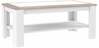 Diivanilaud Forte Canne CQNT12, 110 x 60.1 x 45.5 cm, valge/sonoma tamm