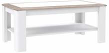 Diivanilaud Forte Canne CQNT12, 110 x 60.1 x 45.5 cm, valge/sonoma tamm