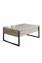 Diivanilaud Hanah Home Luxe Travertine, 90 x 40 x 60 cm, beež/must