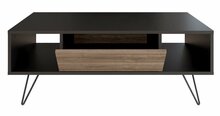 Kohvilaud Kalune Design Mistico, 120 x 60 x 45.6 cm, must/pähkel