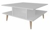 Kohvilaud Kalune Design Akya, 89 x 89 x 44 cm, valge