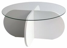 Kohvilaud Kalune Design Bubble, 75 x 75 x 35 cm, valge