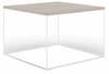 Kohvilaud ADRK Furniture Roni, 65 x 65 x 37cm, pruun/valge