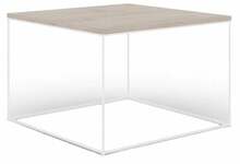 Kohvilaud ADRK Furniture Roni, 65 x 65 x 37cm, pruun/valge