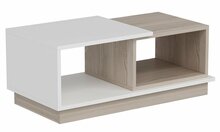 Kohvilaud Kalune Design Viyana, 90 x 45 x 36 cm, tamm/valge