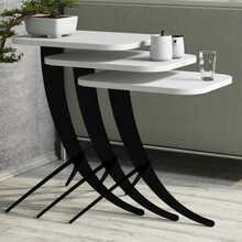 Diivanilauakomplekt Kalune Design 845, must/valge