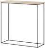 Konsoollaud ADRK Milan, 30 x 80 x 80 cm, must/pruun