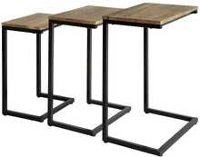 Diivanilaua komplekt Sobuy FBT102-F, 3 osa, must + pruun