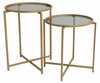 2 lauaga komplekt Kalune Design S406, 50 x 50 x 60 cm, kuldne