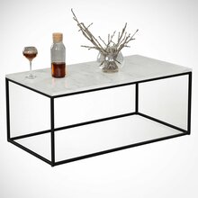 Diivanilaud Kalune Design Cosco, 95 x 55 x 43 cm, valge/must