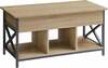 Kohvilaud Leobert, 50 x 100 x 49 - 62 cm, pruun/must