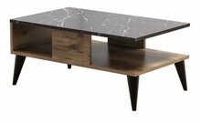 Diivanilaud Kalune Design Lidya, 90 x 54 x 39.6 cm, must/pähkel