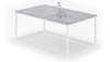 Diivanilaud ADRK Furniture Narisa, 100 x 60 x 43 cm, hall/valge