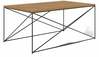 Kohvilaud ADRK Furniture Dante, 100 x 60 x 43 cm, kuldne/pruun