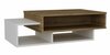 Kohvilaud Kalune Design Tab, valge/pähkel, 105 x 60 x 32 cm