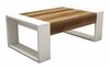 Diivanilaud Kalune Design Venus, 102 x 60 x 37.6 cm, valge/pähkel