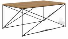 Kohvilaud ADRK Furniture Dante, 100 x 60 x 43 cm, kuldne/pruun