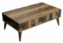 Diivanilaud Kalune Design Madrid, 105 x 60 x 37,6 cm, antratsiit/pruun