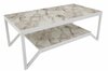 Kohvilaud Kalune Design Flora, 120 x 60 x 45.8 cm, valge