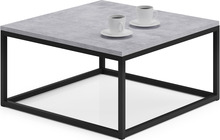 Kohvilaud ADRK Furniture Belten, 65 x 65 x 33 cm, hall/must
