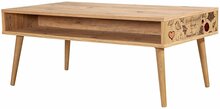 Kohvilaud Kalune Design Viva 731, 110 x 60 x 45 cm, pruun/roosa