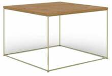 ADRK Furniture Roni, 65 x 65 x 37 cm, tamm/pruun/kuldne