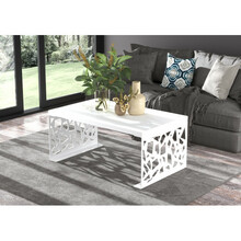 Diivanilaud ADRK Furniture Semara, 100 x 60 x 45 cm, valge