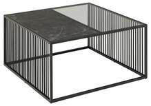 Diivanilaud Actona Strington, 80 x 80 x 40 cm, must