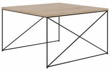 Kohvilaud ADRK Furniture Nelia, 75 x 75 x 43cm, tamm, pruun/must