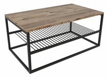 Diivanilaud Kalune Design Asude, 95 x 55 x 43 cm, must/mänd