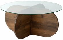 Kohvilaud Kalune Design Bubble 2, 75 x 75 x 35 cm, pähkel