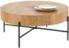 Kohvilaud Halmar Brooklyn, 80 x 80 x 37 cm, tamm/must