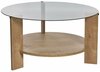 Kohvilaud Nordure Clara, 75 x 75 x 40 cm, tamm, Sapphire Oak Dūmai