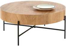 Kohvilaud Halmar Brooklyn, 80 x 80 x 37 cm, tamm/must