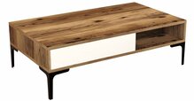 Kohvilaud Kalune Design Istanbul, 105 x 60 x 32.6 cm, kreem/pähkel