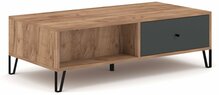 Kohvilaud Wipmeb Bilbao BL11, 110 x 60 x 37 cm, grafiit/tubakane tamm
