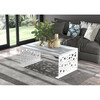 Diivanilaud ADRK Furniture Rina, 100 x 60 x 45 cm, hall/valge