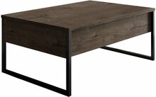 Kohvilaud Kalune Design Luxe, 60 x 90 x 40 cm, must/pähkel
